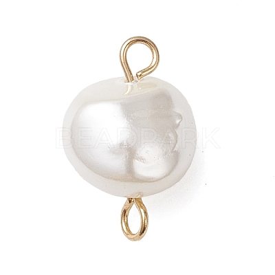 Electroplated Shell Pearl Nuggets Links PALLOY-JF04646-01-1