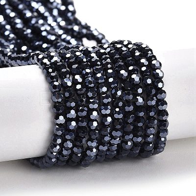 Electroplate Opaque Glass Beads Strands EGLA-A035-P3mm-A18-1