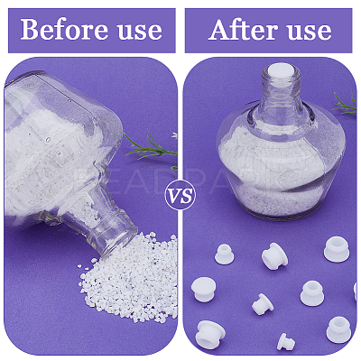 32Pcs 4 Style Silicone Bottle Seal Plug AJEW-GF0008-10D-02-1