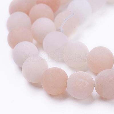 Natural Pink Aventurine Beads Strands G-F520-56-6mm-1