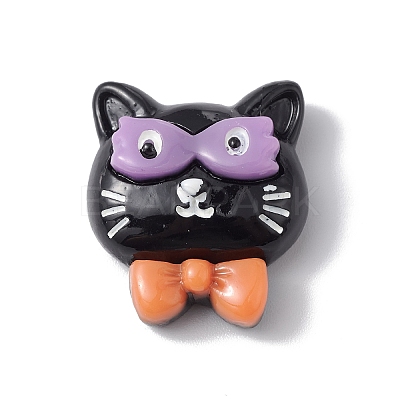 Halloween Theme Opaque Resin Cabochons RESI-E035-01H-1