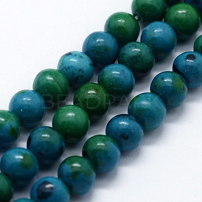 Synthetic Chrysocolla Beads Strands G-I199-34-8mm-1