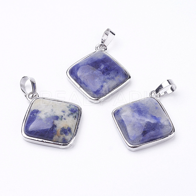 Natural Sodalite Pendants G-E420-13P-1