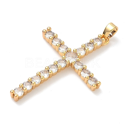 Brass Micro Pave Cubic Zirconia Pendants KK-A281-26B-G-1