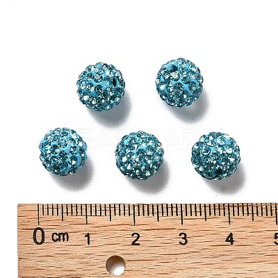 Pave Disco Ball Beads X1-RB-A130-10mm-3-1
