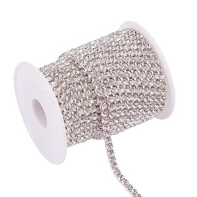 Brass Rhinestone Strass Chains CHC-T001-SS18-01S-1