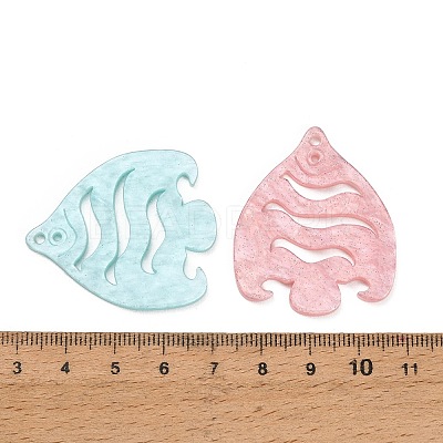Opaque Acrylic Pendants AC-CBA2708-02-1