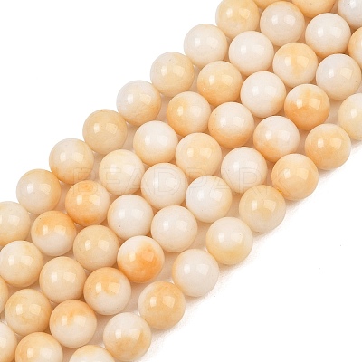 Dyed Natural White Jade Beads Strands GG-CBAD029-A01-10mm-1