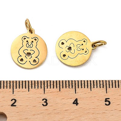 304 Stainless Steel Charms STAS-D050-07G-08-1