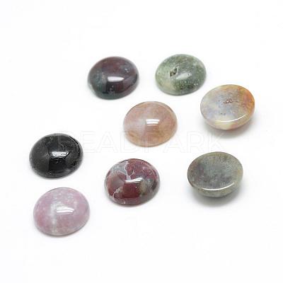 Natural Indian Agate Gemstone Cabochons G-T020-18mm-23-1