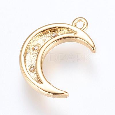 Brass Charms ZIRC-G116-06G-1