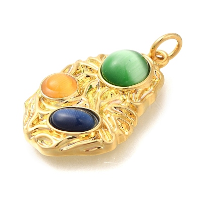 Brass Pendants KK-U040-01G-01-1