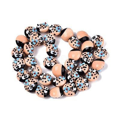 Handmade Bumpy Lampwork Beads LAMP-Q039-15C-1