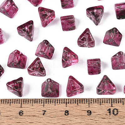 Picasso Transparent Glass Beads SEED-Q039-02G-1