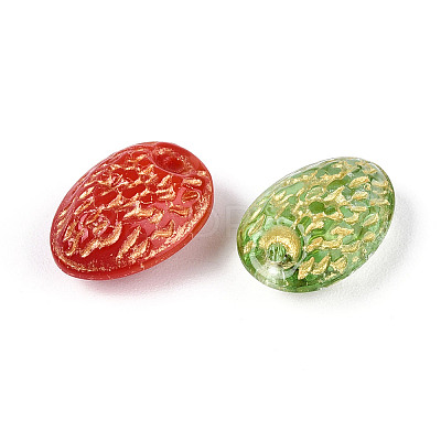 Strawberry Glass Beads GLAA-T025-43M-1