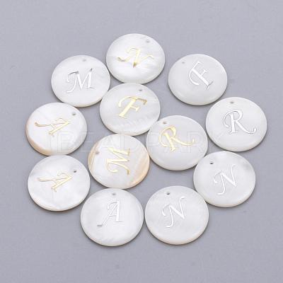 Freshwater Shell Pendants SHEL-Q018-01-1