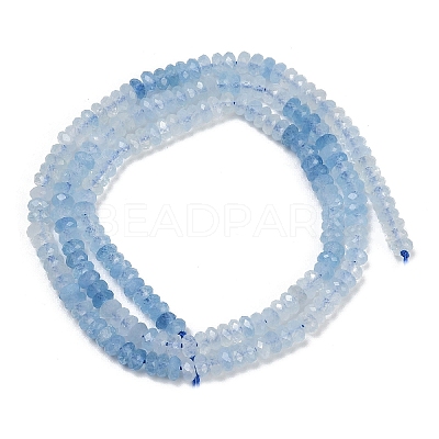 Natural Aquamarine Beads Strands G-P553-F10-02-1