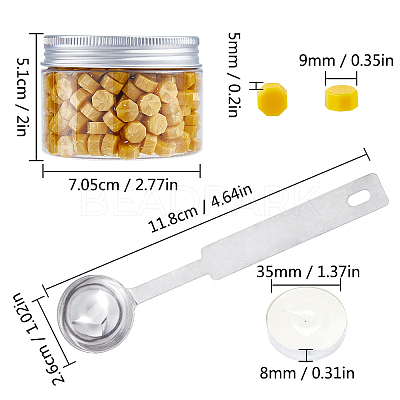 Sealing Wax Particles Kits for Retro Seal Stamp DIY-CP0003-50O-1