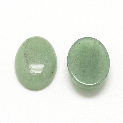 Natural Green Aventurine Cabochons X-G-R415-8x10-43-1