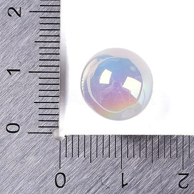Rainbow Iridescent Plating Acrylic Beads FIND-B077-01A-1