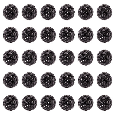 30Pcs Pave Disco Ball Beads RB-TA0001-26B-1