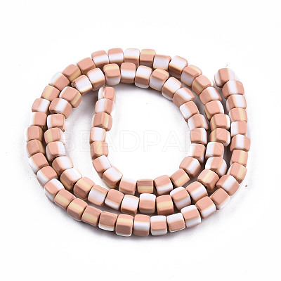 Handmade Polymer Clay Beads Strands CLAY-N010-074-09-1
