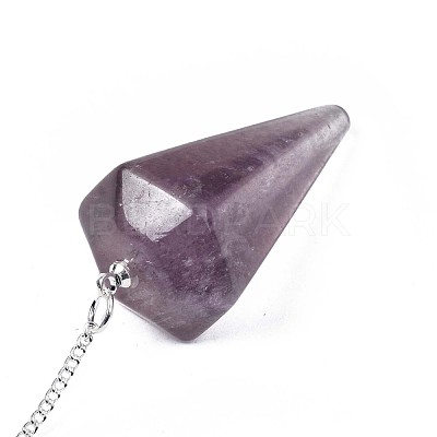 Natural Fluorite Hexagonal Pointed Dowsing Pendulums G-T097-08-1