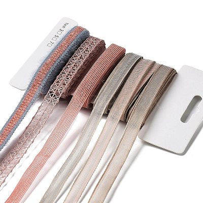 18 Yards 6 Styles Polyester Ribbon SRIB-C001-C01-1