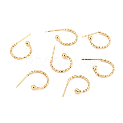 304 Stainless Steel Stud Earring Findings X-STAS-L252-001G-1