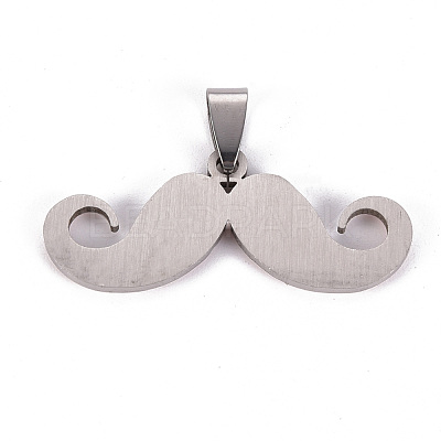 201 Stainless Steel Enamel Pendants STAS-S110-075K-1