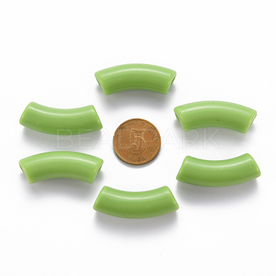 Opaque Acrylic Beads MACR-S372-001B-S031-1