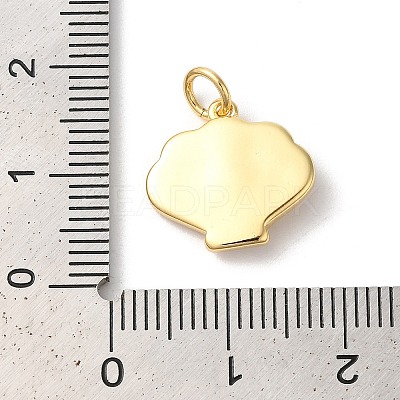 Rack Plating Brass Enamel Pendants KK-Z056-35G-01-1
