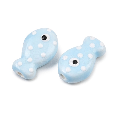 Handmade Porcelain Beads PORC-B009-03L-1