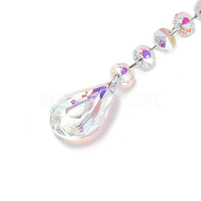 Quartz Crystal Pendant Decorations HJEW-M007-05A-P-1