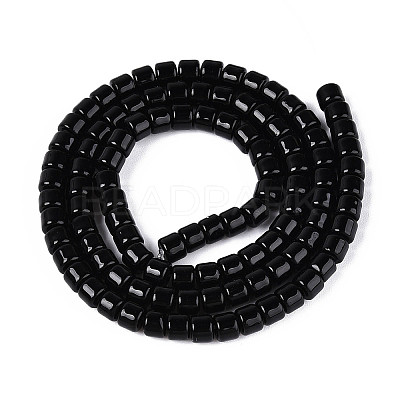 Opaque Solid Color Glass Beads Strands LS-GLAA-N065-4x4mm-C10-1