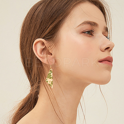DIY Wooden Dangle Earring Making Kits DIY-SP0005-02-1