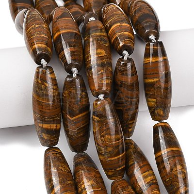 Natura Tiger Iron Beads Strands G-L654-G14-01-1