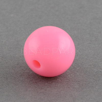 Solid Chunky Bubblegum Acrylic Ball Beads SACR-R835-20mm-01-1