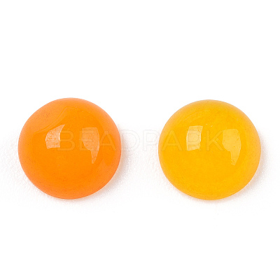 Natural White Jade Cabochons G-R416-6mm-06-1