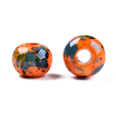 Handmade Porcelain European Beads OPDL-Q099-8-1