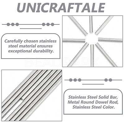 304 Stainless Steel Solid Bar DIY-UN0006-12B-1