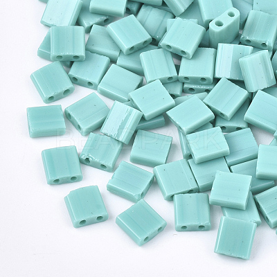 2-Hole Opaque Glass Seed Beads SEED-S023-08F-1