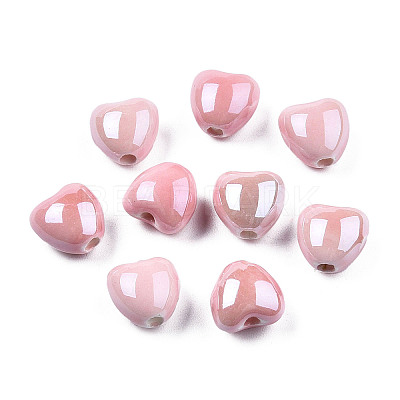 Pearlized Handmade Porcelain Beads X1-PORC-T007-21-12-1
