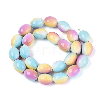 Spray Painted Synthetic Turquoise Beads Strands TURQ-T004-15C-1