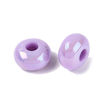 Opaque Acrylic European Beads OACR-E033-19E-1