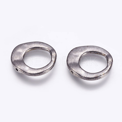 Tibetan Style Irregular Ring Bead Frames X-K081Z052-1