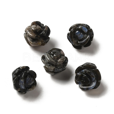 Natural Glaucophane Carved Flower Scattered Beads G-O156-B-30-1