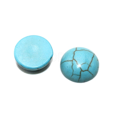 Synthetic Turquoise Cabochons TURQ-WH0001-01A-1