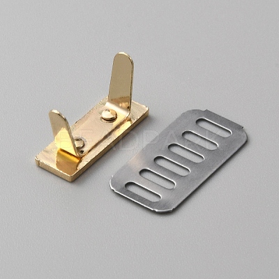 Zinc Alloy Bag Decorative Clasps PURS-WH0005-18LG-1