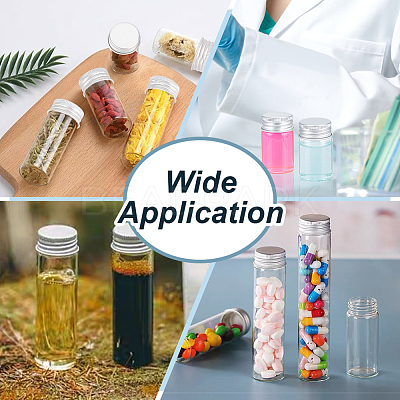 20Pcs Glass Bead Containers CON-BC0007-31B-1